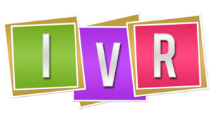 IVR - Interactive Voice Response Colorful Blocks